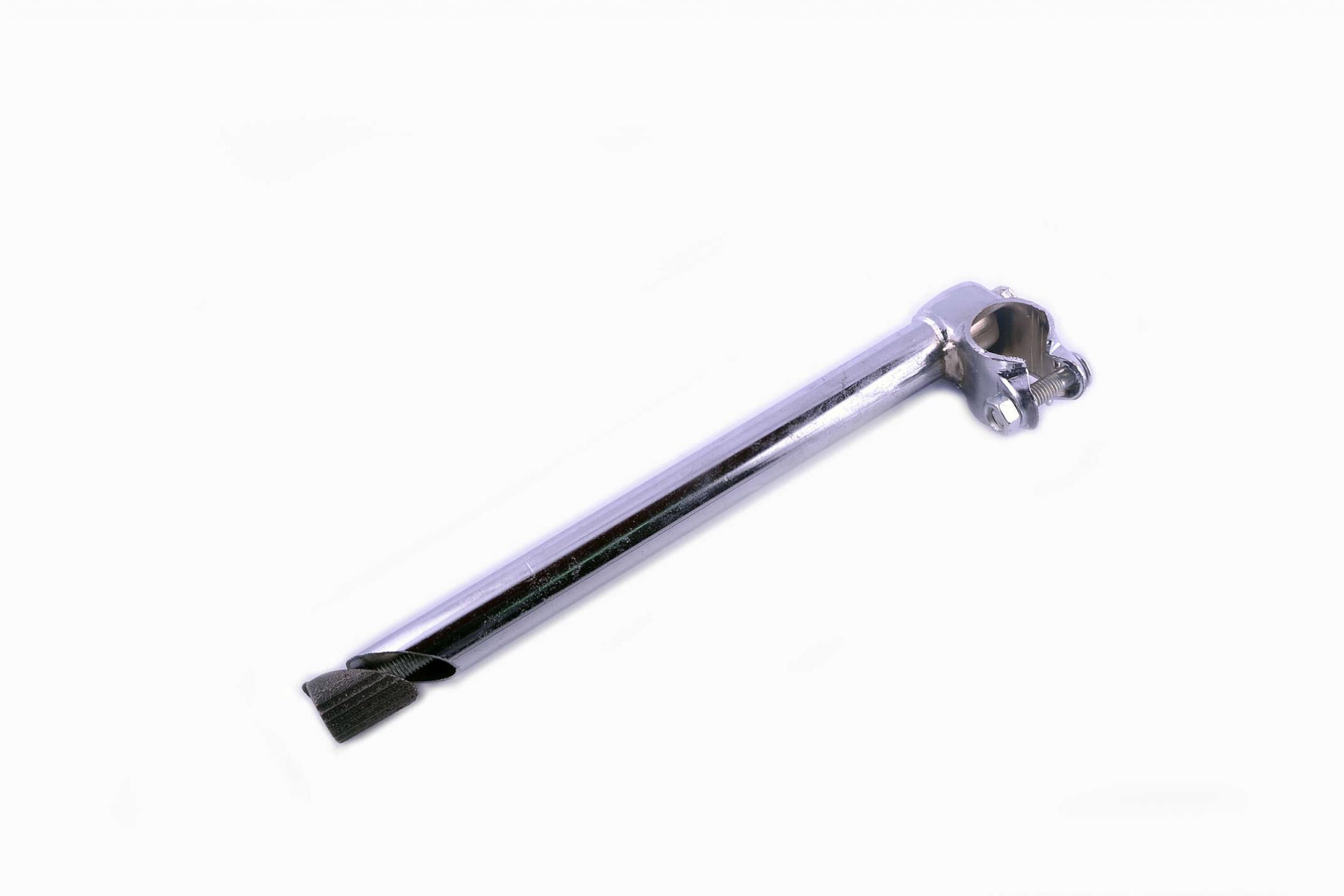 Вынос руля велосипеда (под рулевую резьбовую) (L-250mm, D-22mm) (хром) YKX