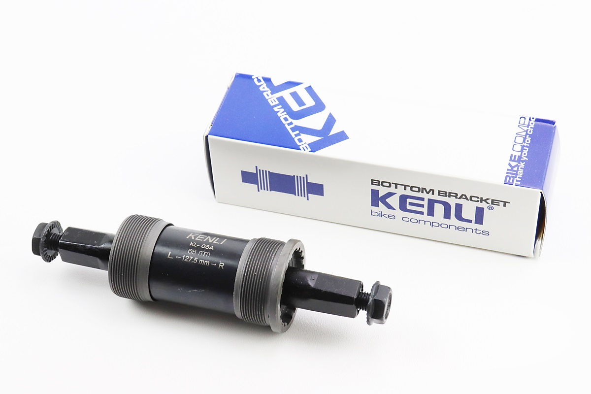 Каретка велосипедная неразборная (квадрат) (L-118mm) Kenli KL-08A KS