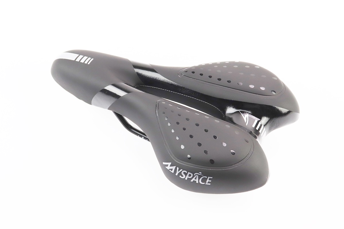 Седло велосипедное MTB 270x160мм, чёрно-серое GEL KS