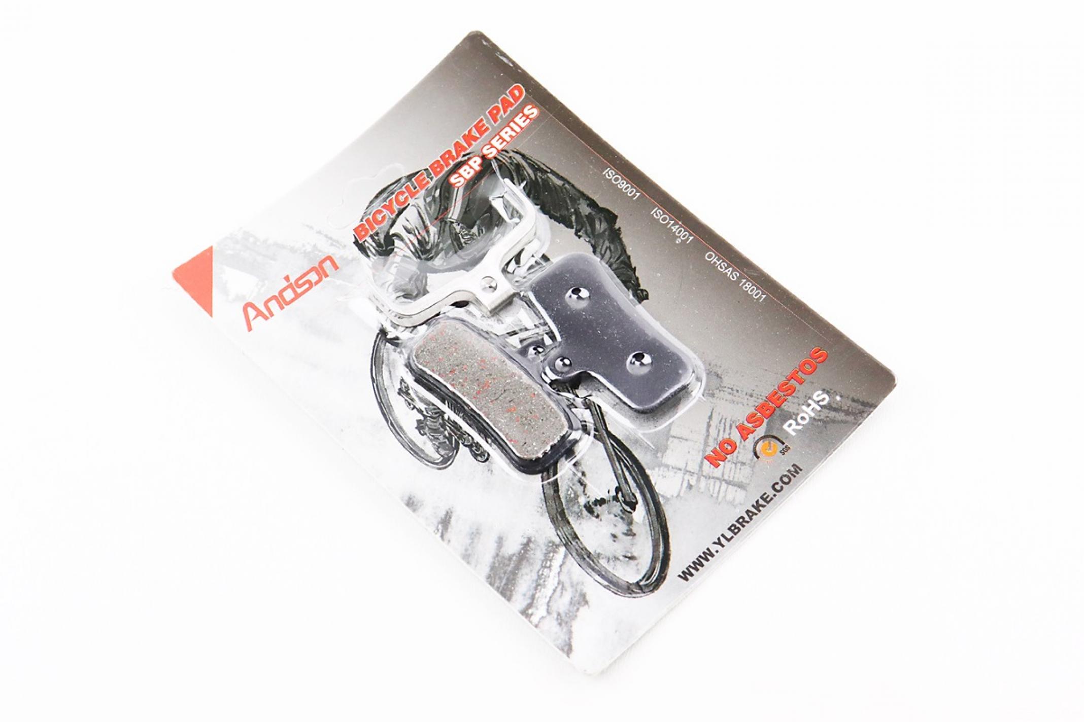 Колодки тормозные велосипедные (дисковые) (Shimano Saint 2009, zee), чёрные YL-1039 KS
