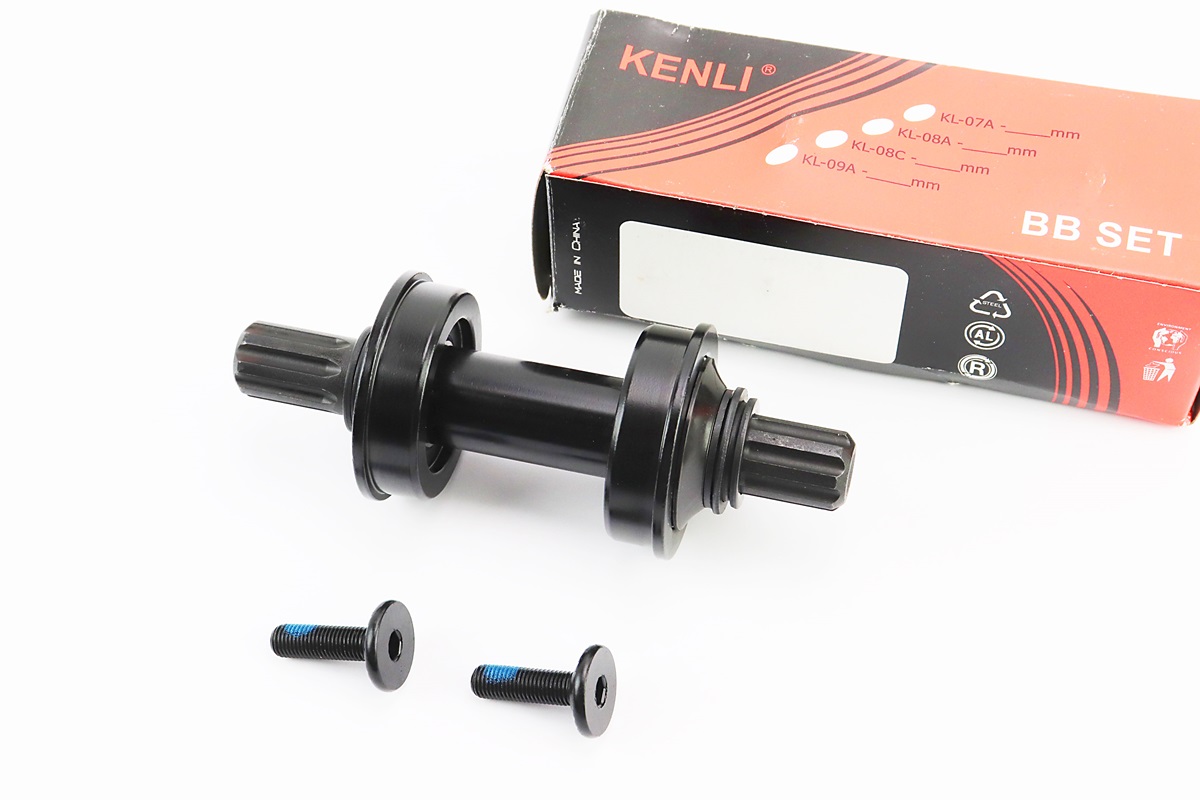Каретка велосипедная шлицы BMX 8T-19мм 150мм, 2 пром-подшипники (19*41,28*11), KL-06F (American Type) KS