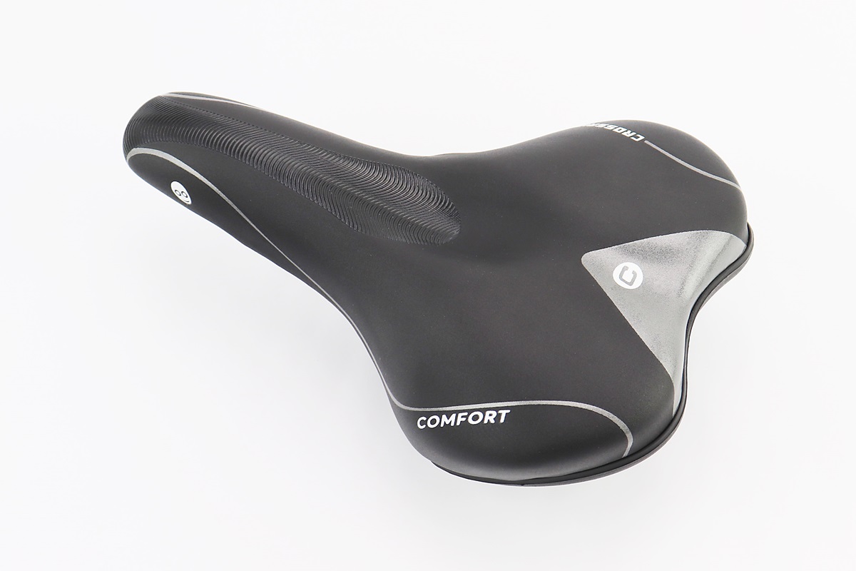 Седло велосипедное MTB 265x160мм, чёрное CROSSRIDE N524 KS