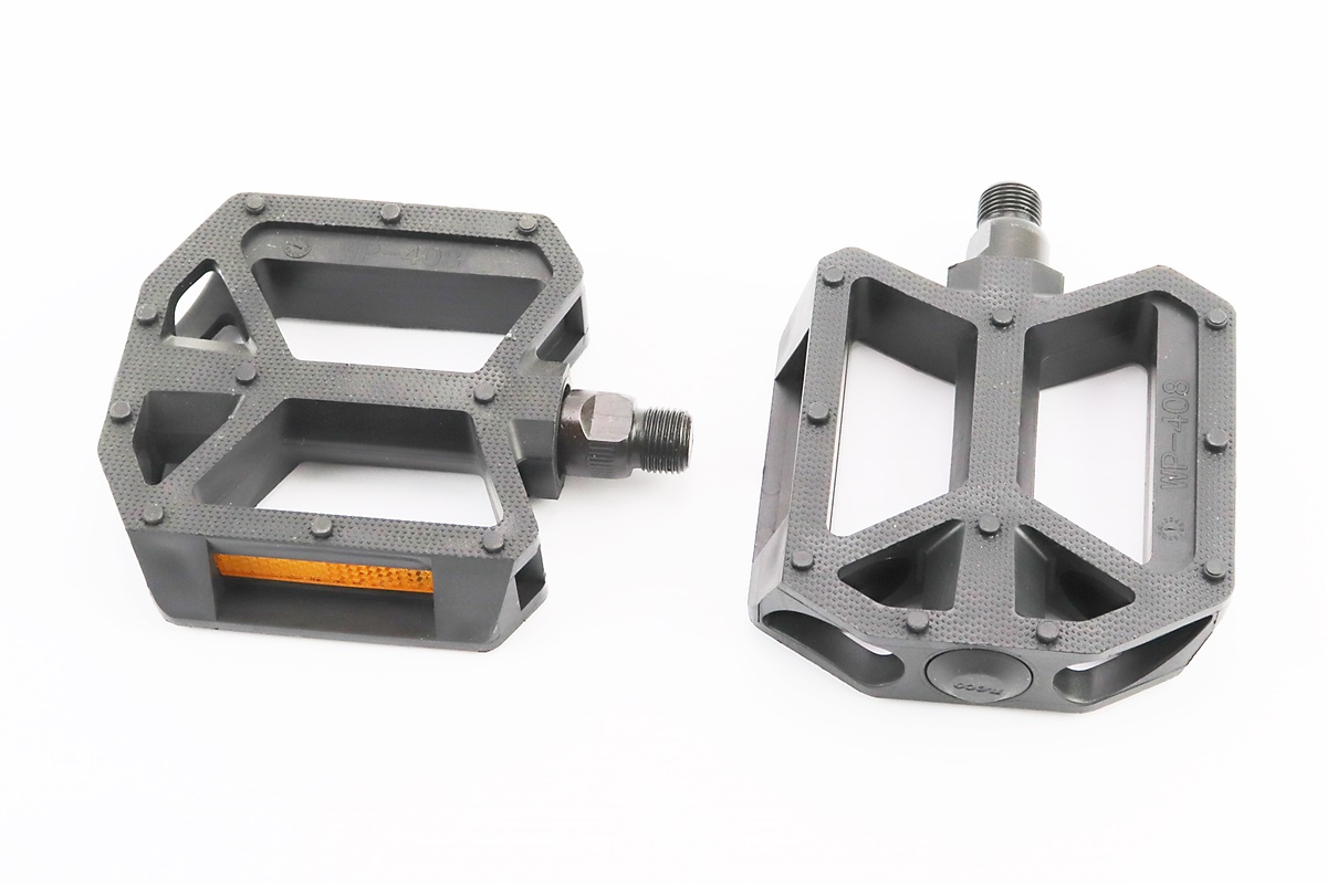 Педали велосипедные BMX 9/16 (112x96x25mm) пластиковые, чёрные WP408 KS