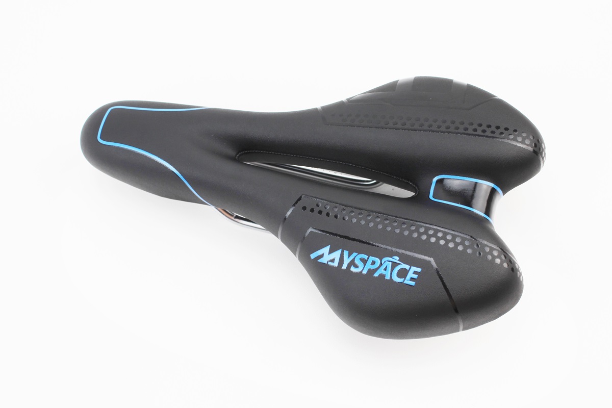 Седло велосипедное MTB 270x160мм, чёрно-синее MYSPACE KS