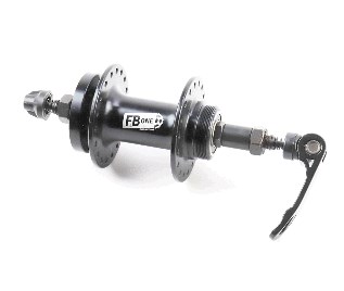Втулка заднего колеса велосипеда (36 спиц, 14G) под вольнобег, Disk-brake, 2 пром-подшипника 6200 2RS, креп. эксцентрик, черная FB-A208В