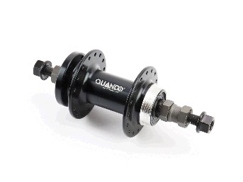 Втулка заднего колеса велосипеда (алюминий) 14Gx32H под свободобег, Disk-brake, креп. гайка, черная KT-TD6R