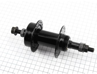 Втулка заднего колеса велосипеда (36 спиц, 14G) под свободобег, Disk-brake, креп. гайка черная SF-A25R