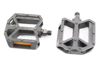 Педали велосипедные BMX 9/16 (112x96x25mm) пластиковые, чёрные WP408