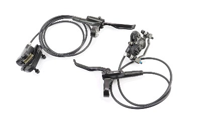 Тормоз Disk-brake гидравлический передний 800мм (F180мм)+задний 1400мм (F180/R160мм), чёрный BR-MT200
