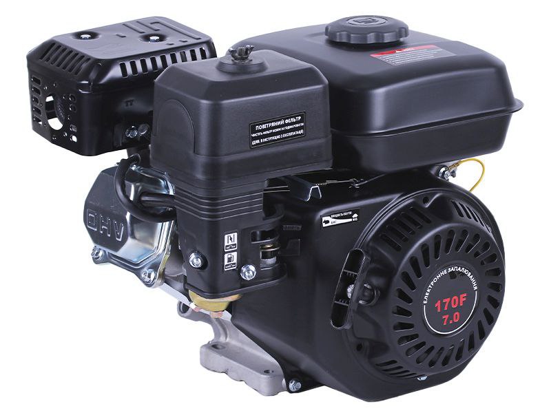 Двигатель м/б 170FE (7Hp) (полный комплект) (вал Ø 20мм, под шлицы) с електростартером AMG