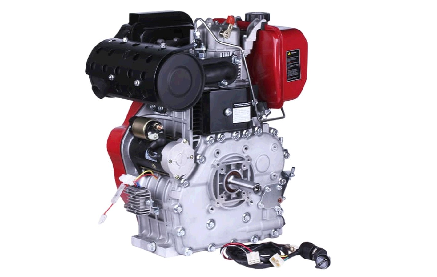 Двигатель м/б 1100FE (15Hp) (полный комплект) (вал Ø 25мм, под шлицы) (дизель) AMG-2