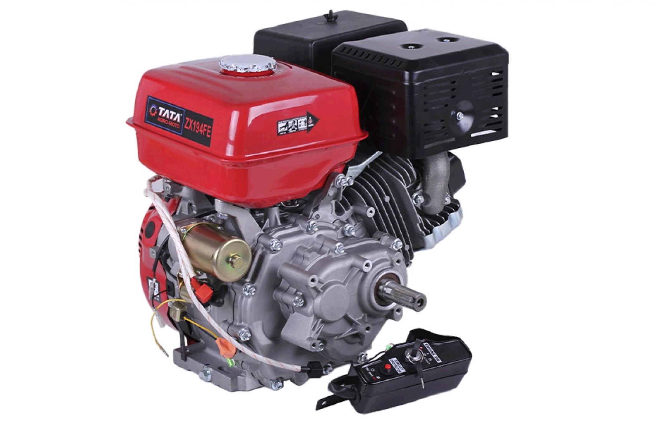 Двигатель м/б 194FE (22Hp) (полный комплект) (с понижающим редуктором 1/2) (вал Ø 25мм, под шпонку) с електростартером AMG-2