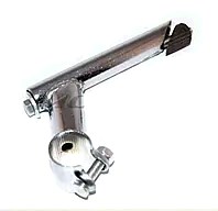 Вынос руля велосипеда (под рулевую резьбовую) (L-150mm, D-22mm) (хром) YKX (mod A)