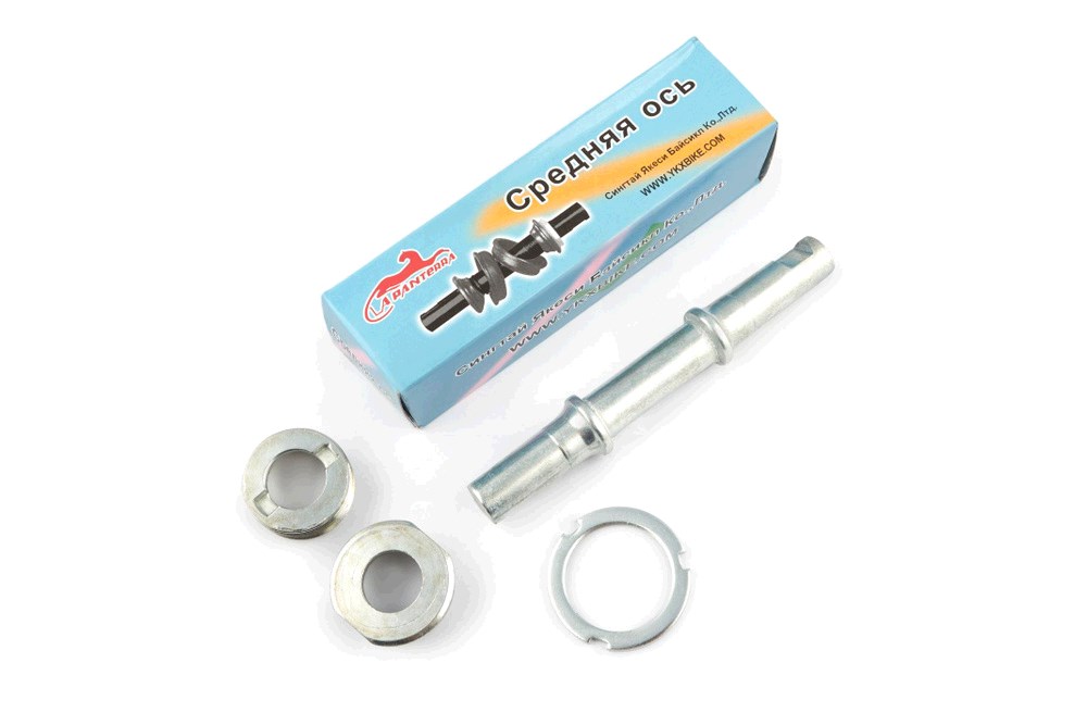 Каретка велосипедная разборная (клин) (L-145mm) (без подшипников) YKX