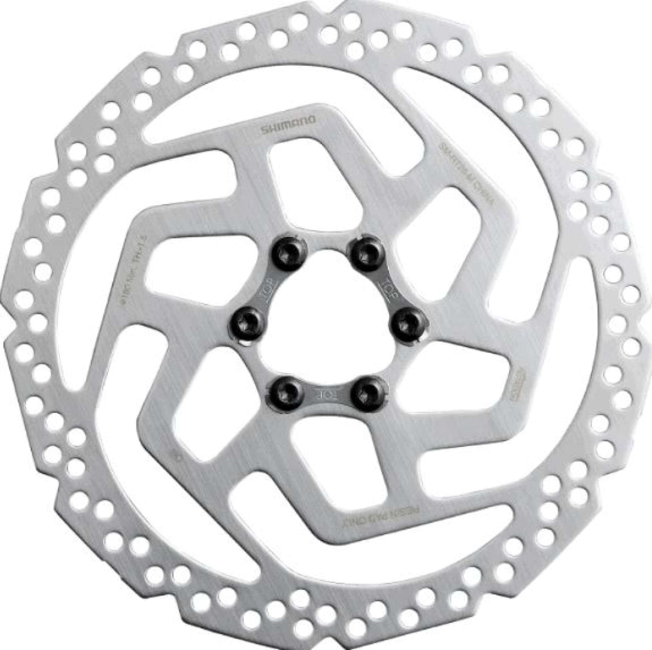 Диск тормозной велосипедный (Ø160mm, на 6 болтов, SM-RT26S) (SHMN) KL