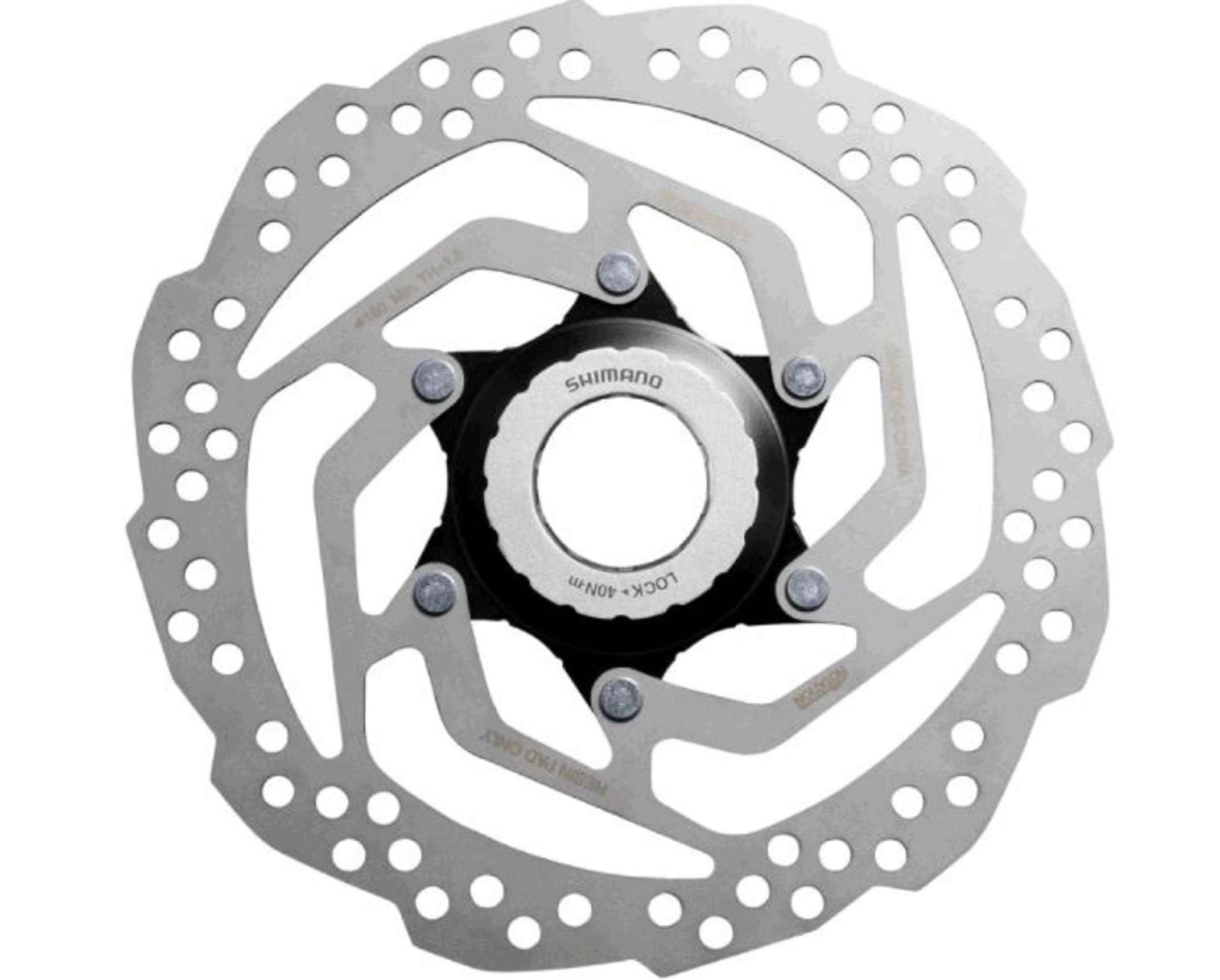 Диск тормозной велосипедный (Ø160mm, CENTER LOCK, SM-RT10) (SHMN) KL