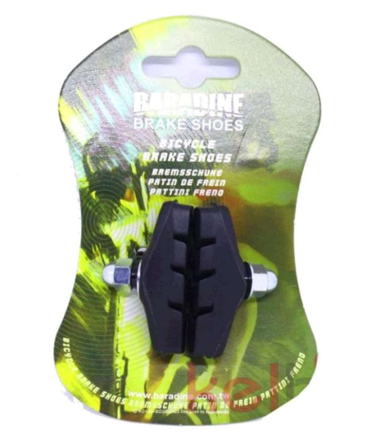 Колодки тормозные велосипедные (ободные, V-brake) Baradine 451 KL