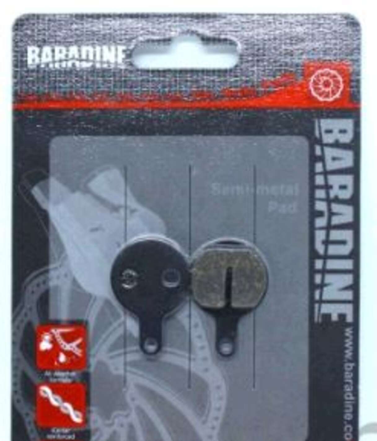 Колодки тормозные велосипедные (дисковые) Baradine DS-46+SP-46 KL