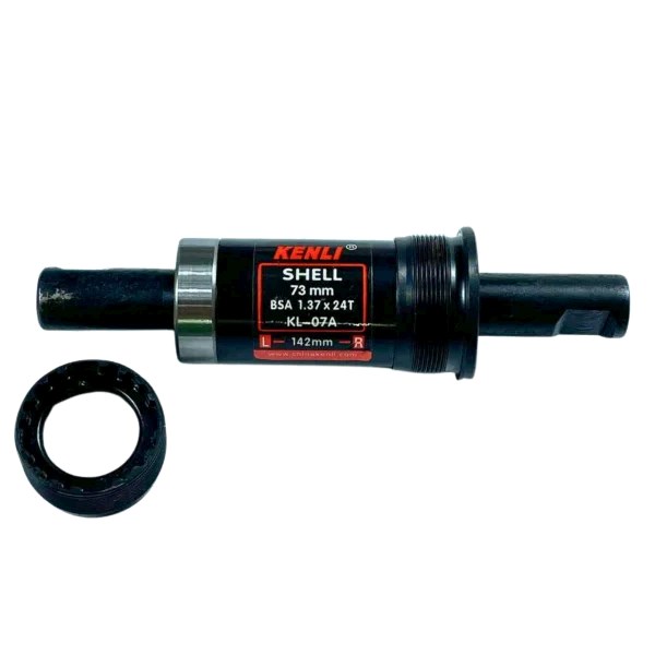 Каретка велосипедная неразборная (клин) (L-142mm) (KENLI) BBC
