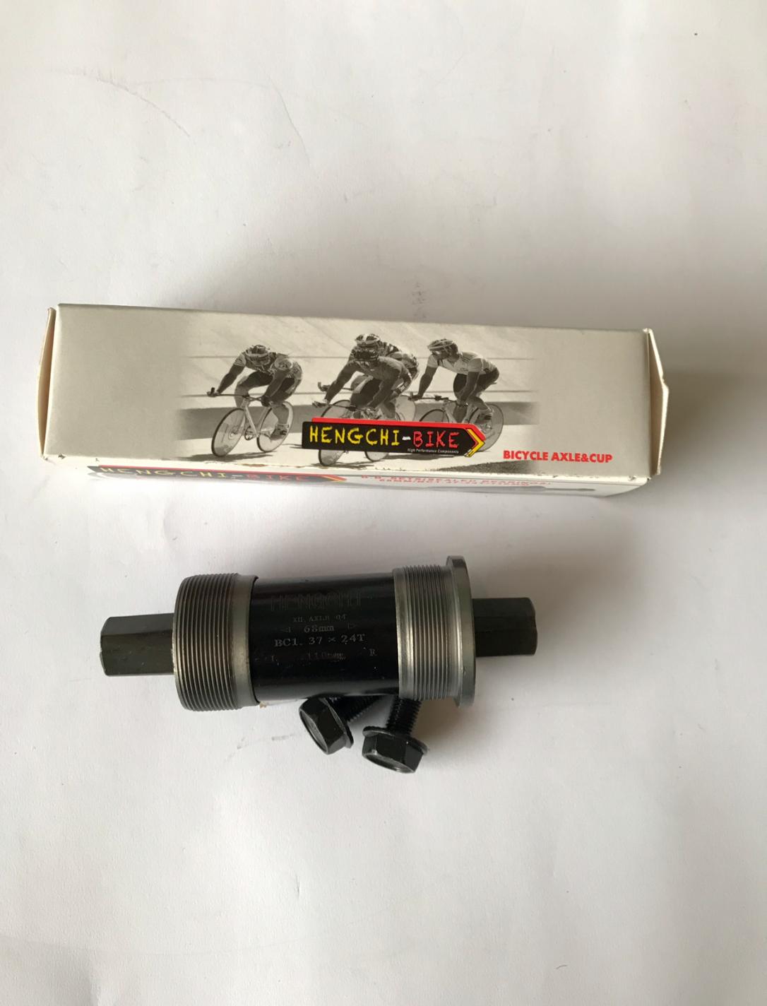 Каретка велосипедная неразборная (квадрат) (L-127.5mm) (HENGCHI-BIKE) BBC