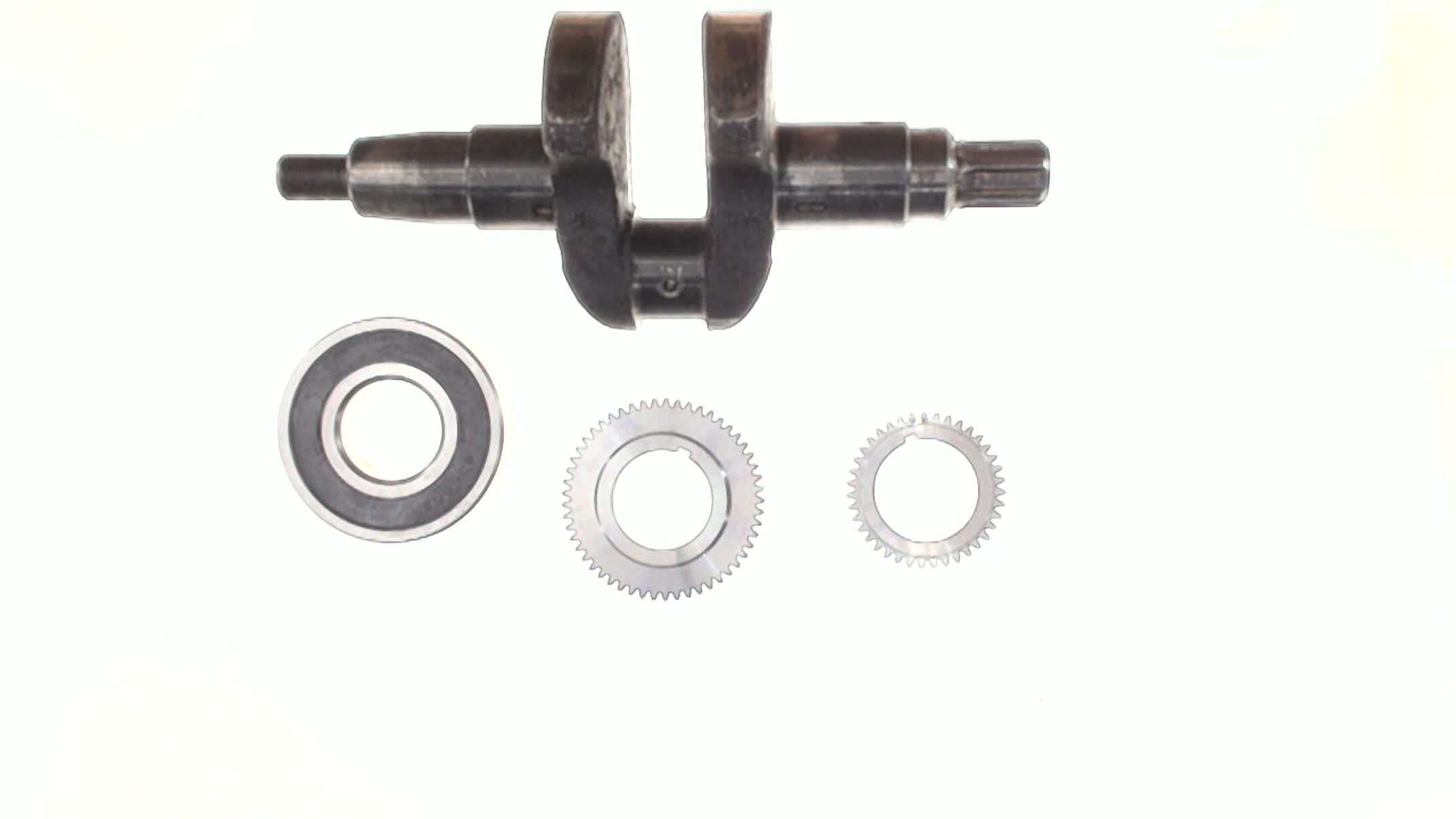 Коленвал м/б 186F (9Hp) (c шестернями и подшипником) (под шлицы, Ø25mm) ST