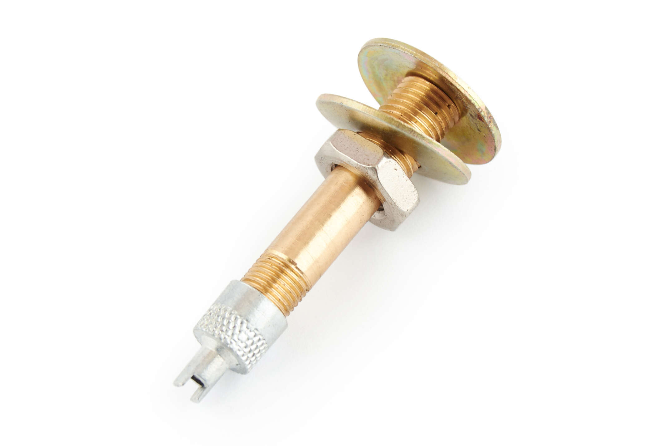 Ниппель колеса велосипеда (прямой, L-42mm) (#Schrader) BDRK