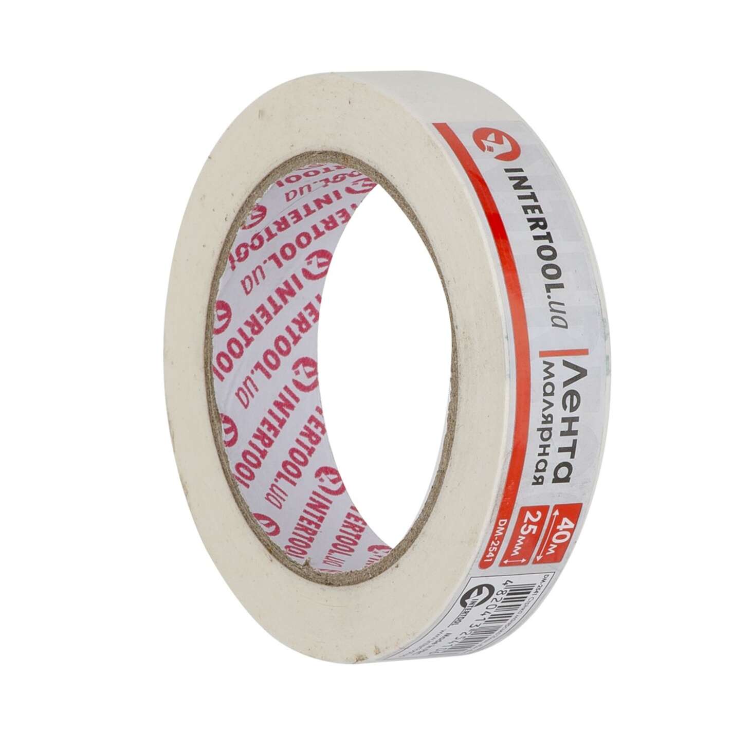 Лента малярная 25мм, 40м, белая INTERTOOL