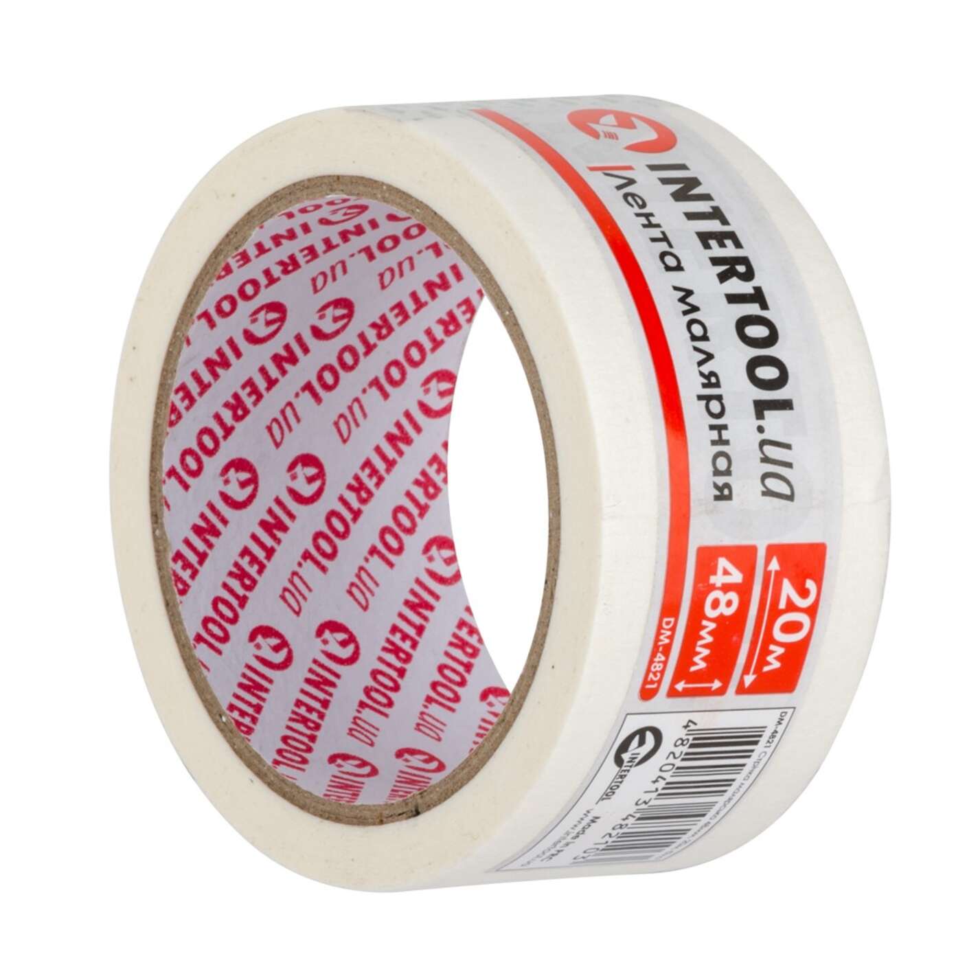Лента малярная 48мм, 20м, белая INTERTOOL
