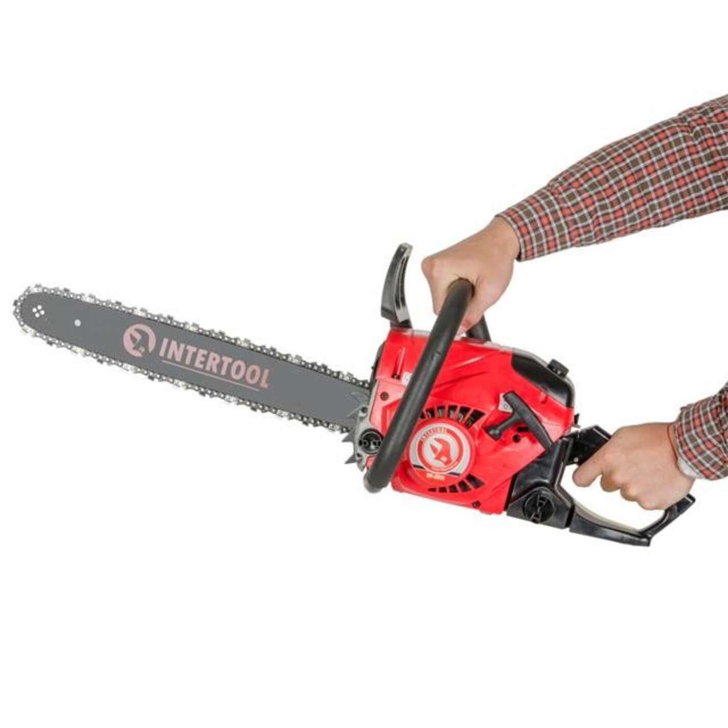Мотопила цепная, 2,6 кВт/3,5 HP, шина-45 см, цепь 18 INTERTOOL