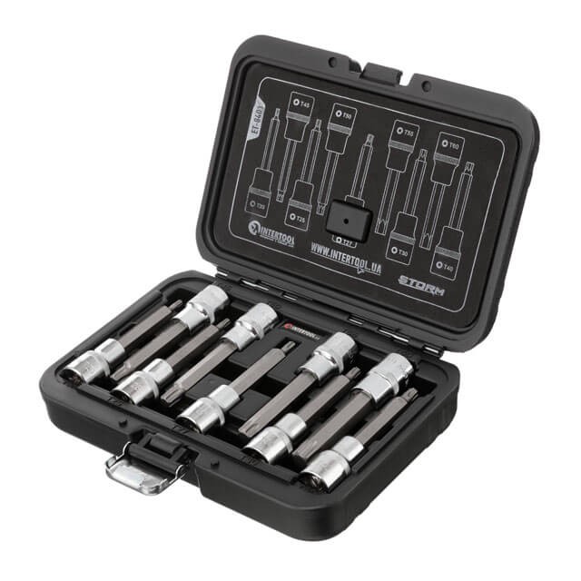 Набор бит TORX 1/2 T20-T60, 100мм, S2, STORM