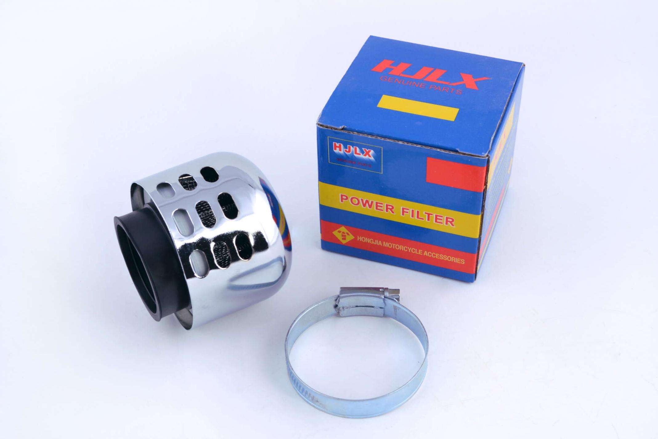 Фильтр воздушный (нулевик) Ø42mm колокол (хром) ZV
