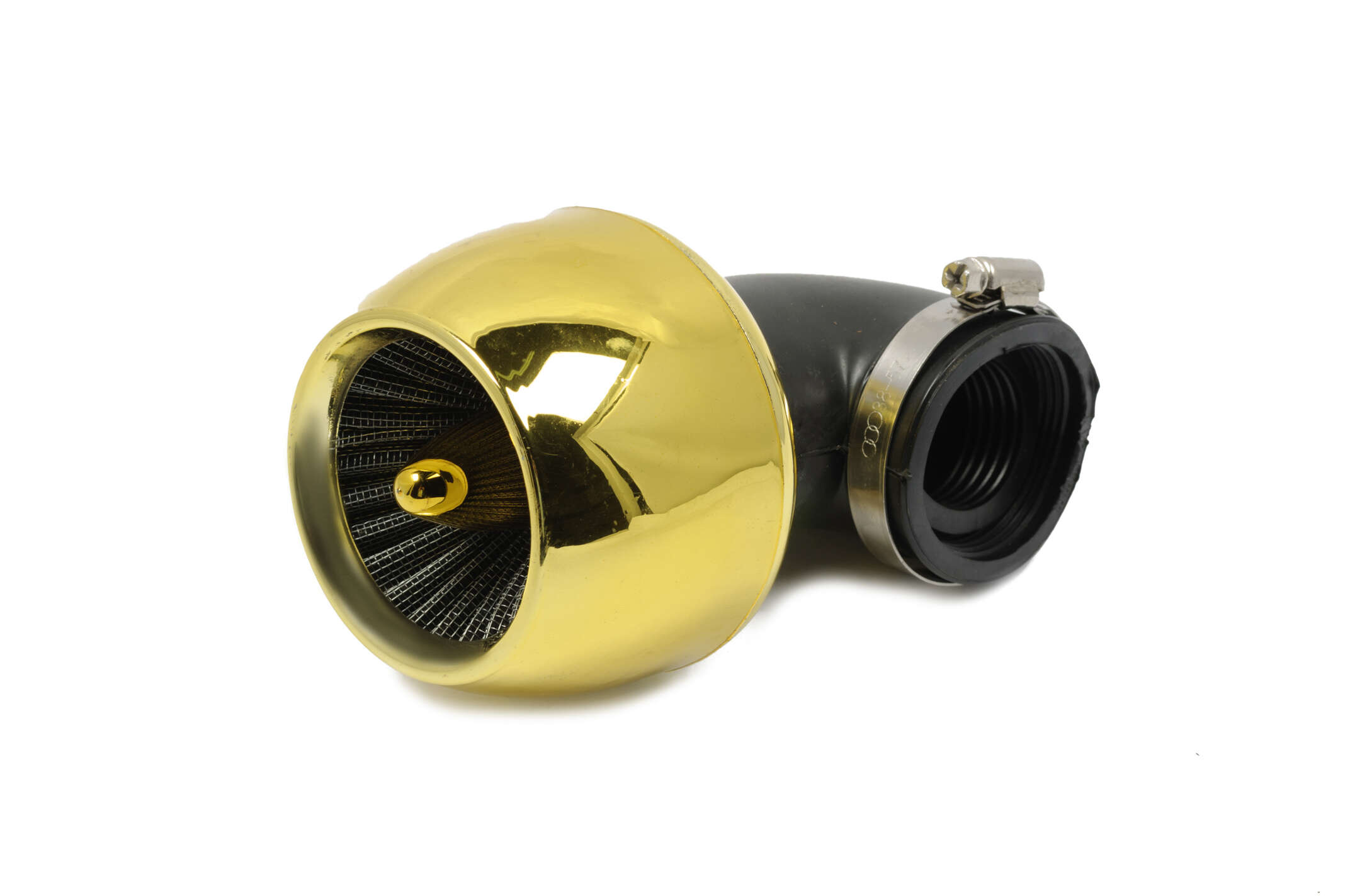 Фильтр воздушный (нулевик) Ø35-48mm, 90*, турбина (золото)