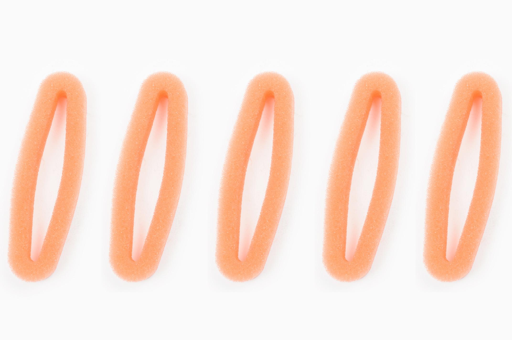 Элемент воздушного фильтра мотокосы круглый (поролон с пропиткой, 5шт в упаковке) (красный) CJl
