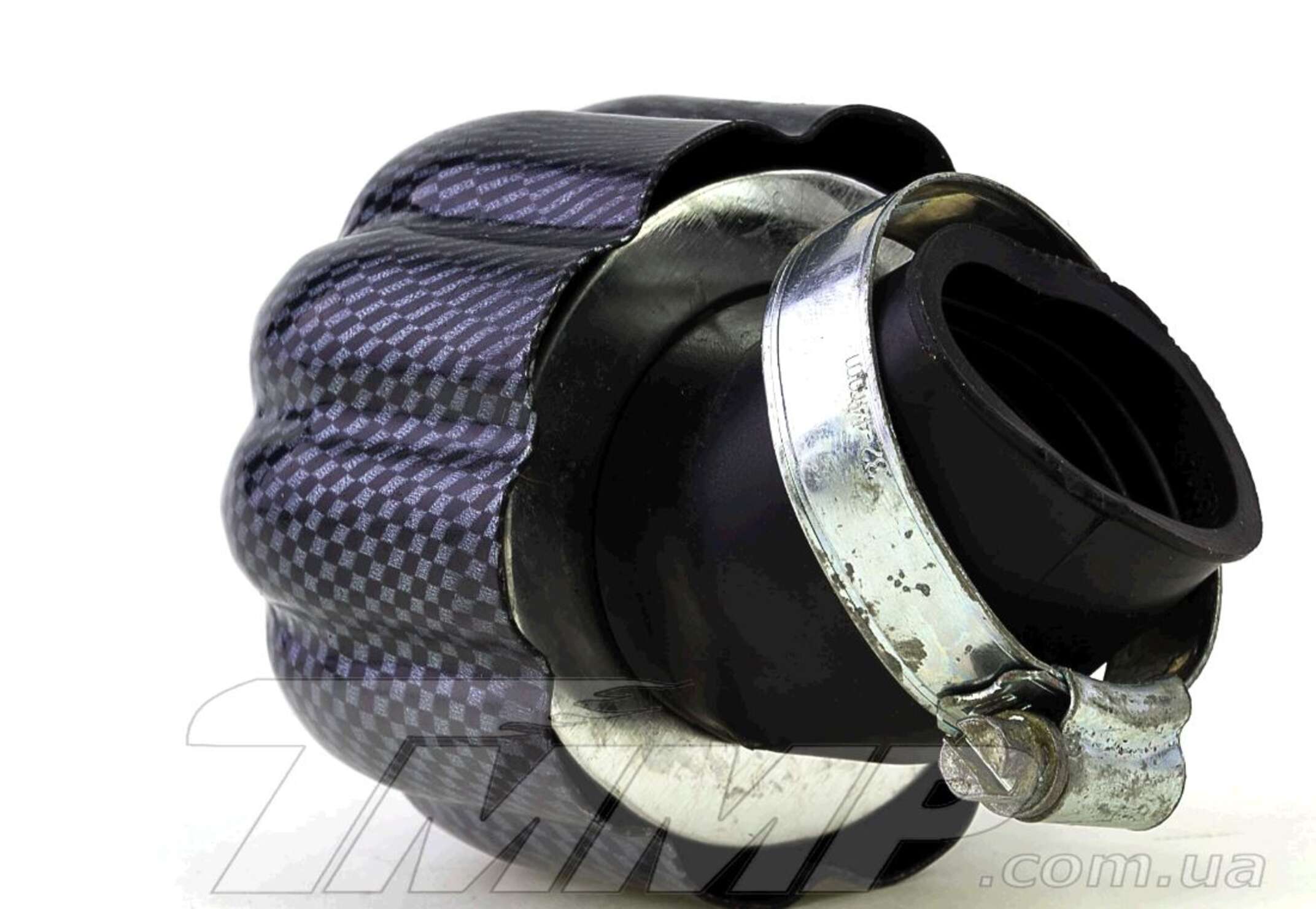 Фильтр воздушный (нулевик) Ø42mm, 45*, колокол (карбон) EVO