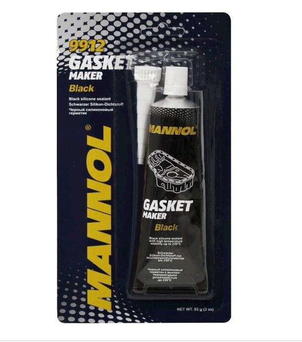 Герметик 85г (черный) (вулканизирующийся) (9912 Gasket Maker Black) MANNOL VDKI