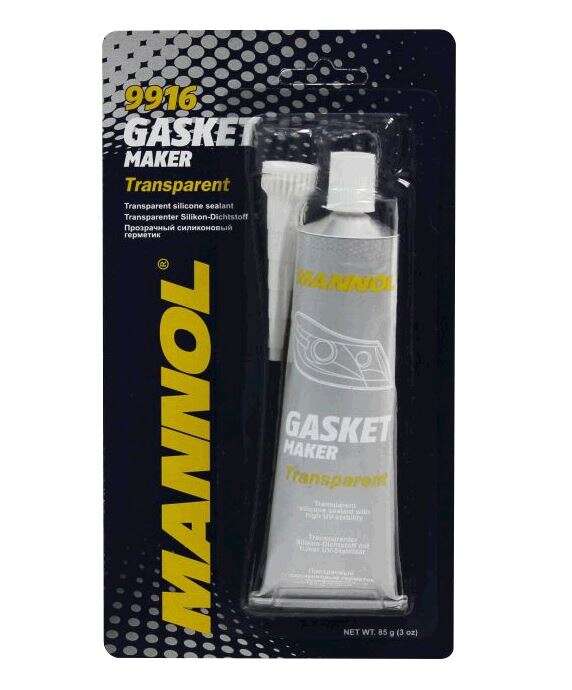 Герметик 85г (силиконовый, вулканизирующийся) (9916 Gasket Maker Transparent) MANNOL VDKI