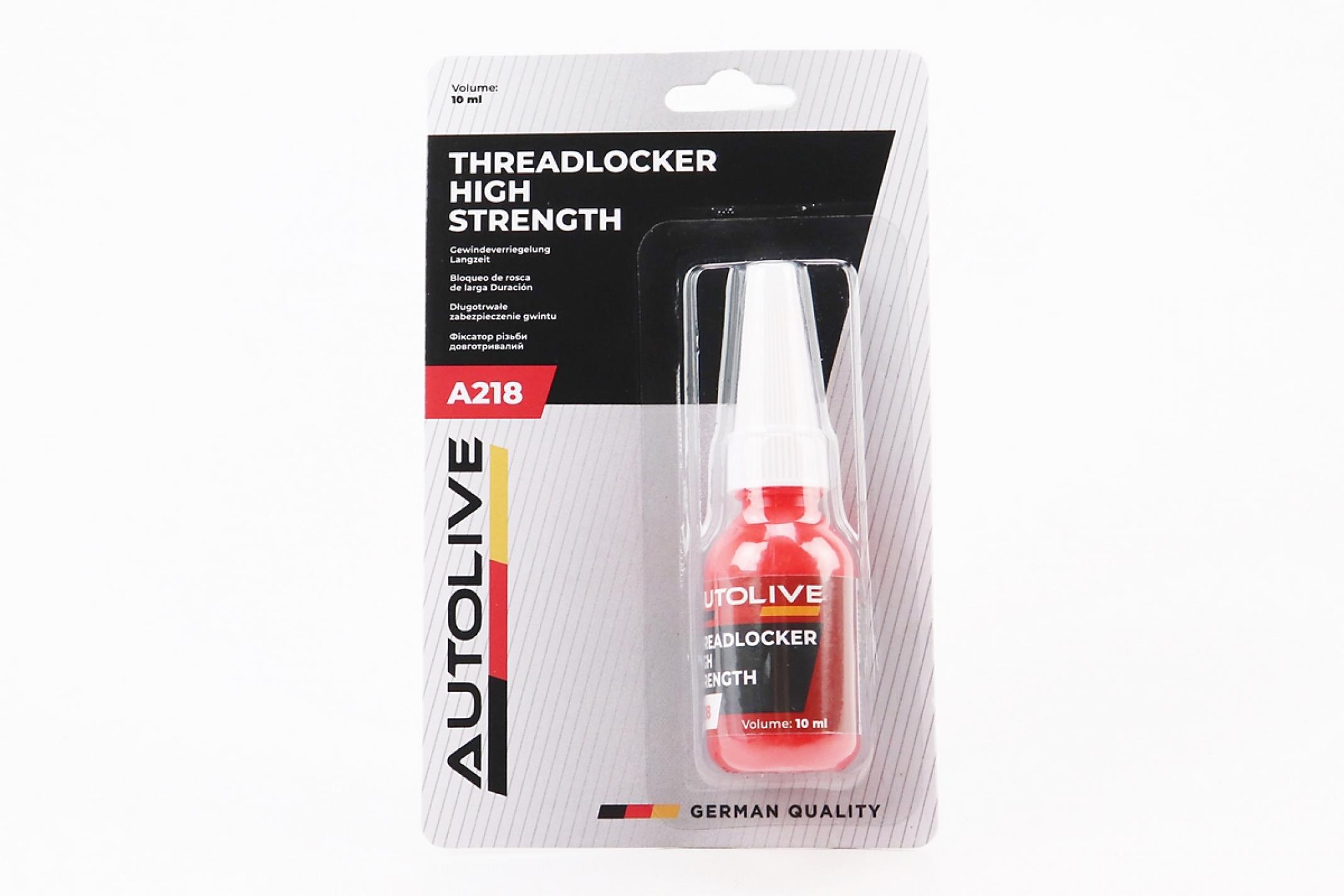 Фиксатор резьбовой 10мл, A 218 Threadloker High Strengh KS
