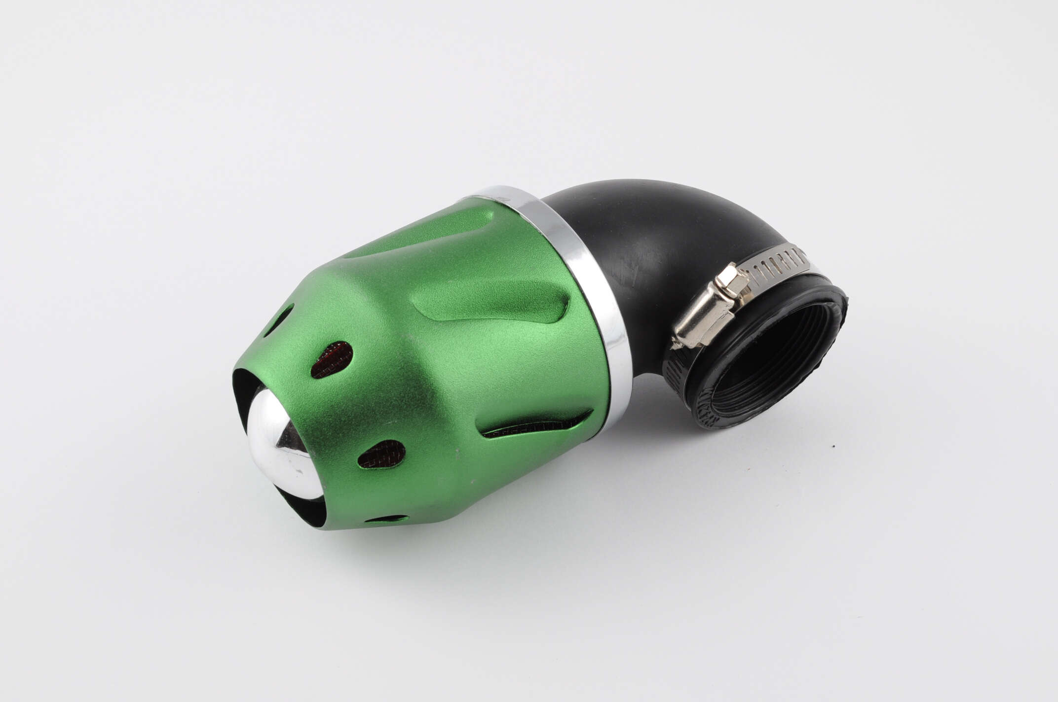 Фильтр воздушный (нулевик) Ø42mm, 90*, пуля (зеленый)