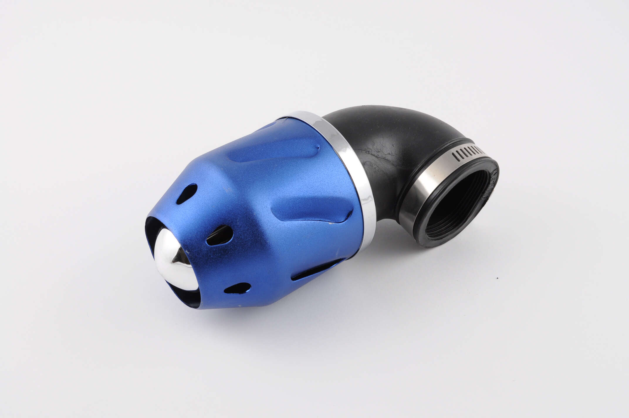 Фильтр воздушный (нулевик) Ø42mm, 90*, пуля (синий)