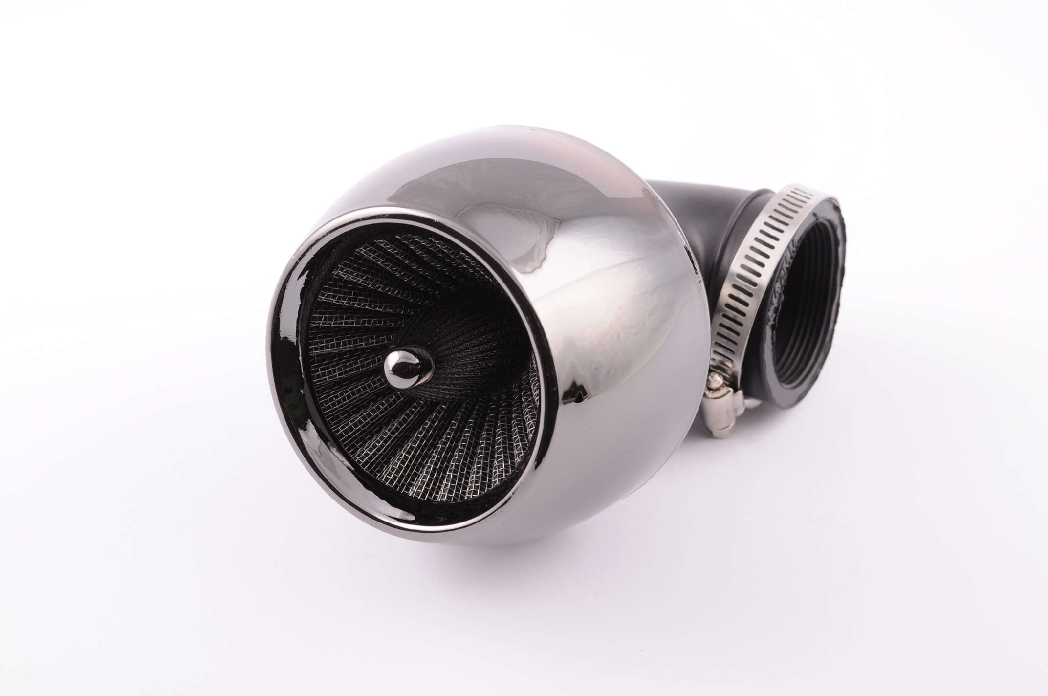 Фильтр воздушный (нулевик) Ø42mm, 90*, турбина (черный)
