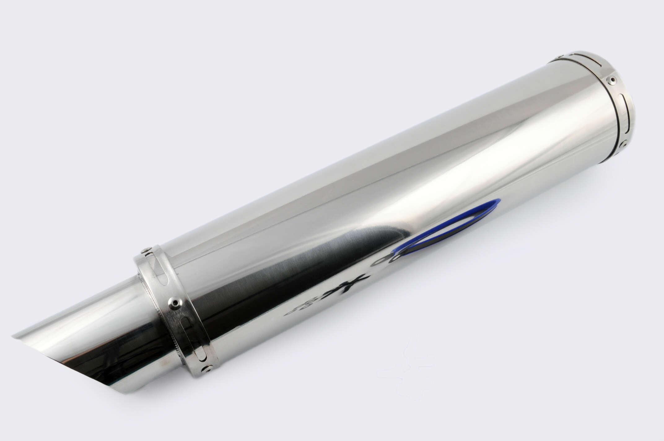 Глушитель (тюнинг) 420*100mm, креп. Ø78mm (нержавейка, хром, без креплений, mod:60)