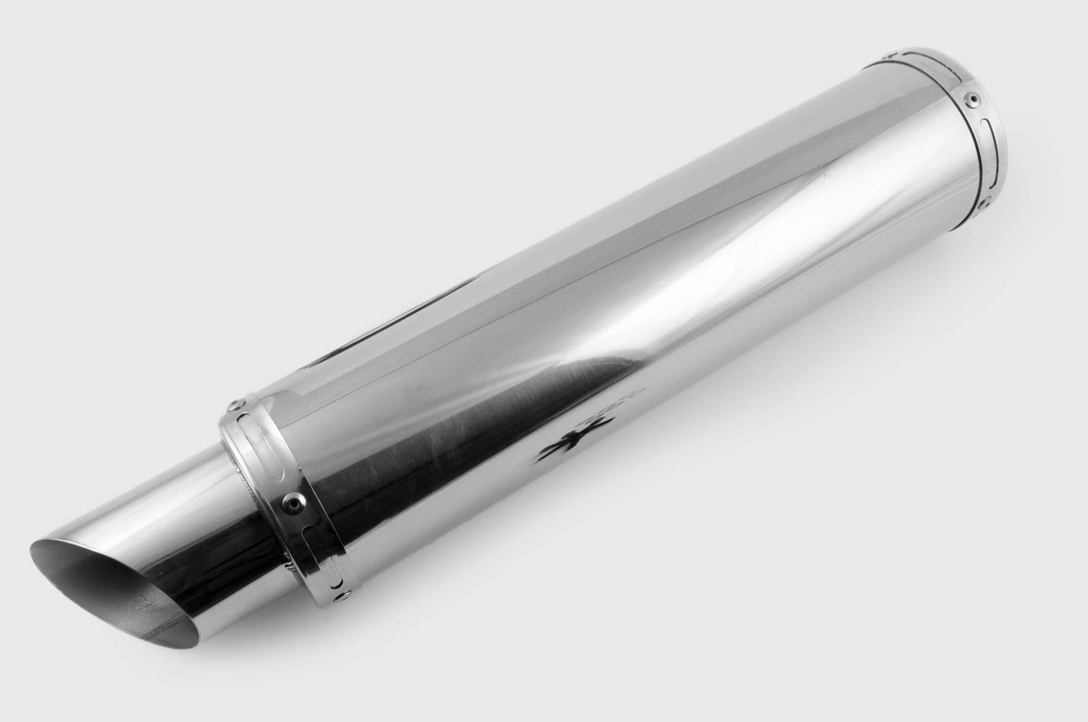 Глушитель (тюнинг) 420*100mm, креп. Ø78mm (нержавейка, хром, прямоток, без креплений, mod:62)