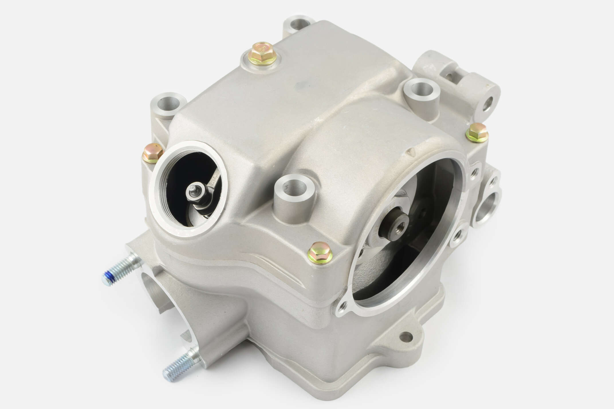 Головка цилиндра 4T CB250 (в сборе, + клапаны, крышка) (OHC, вод. охлаждение, #1) KOMATCU