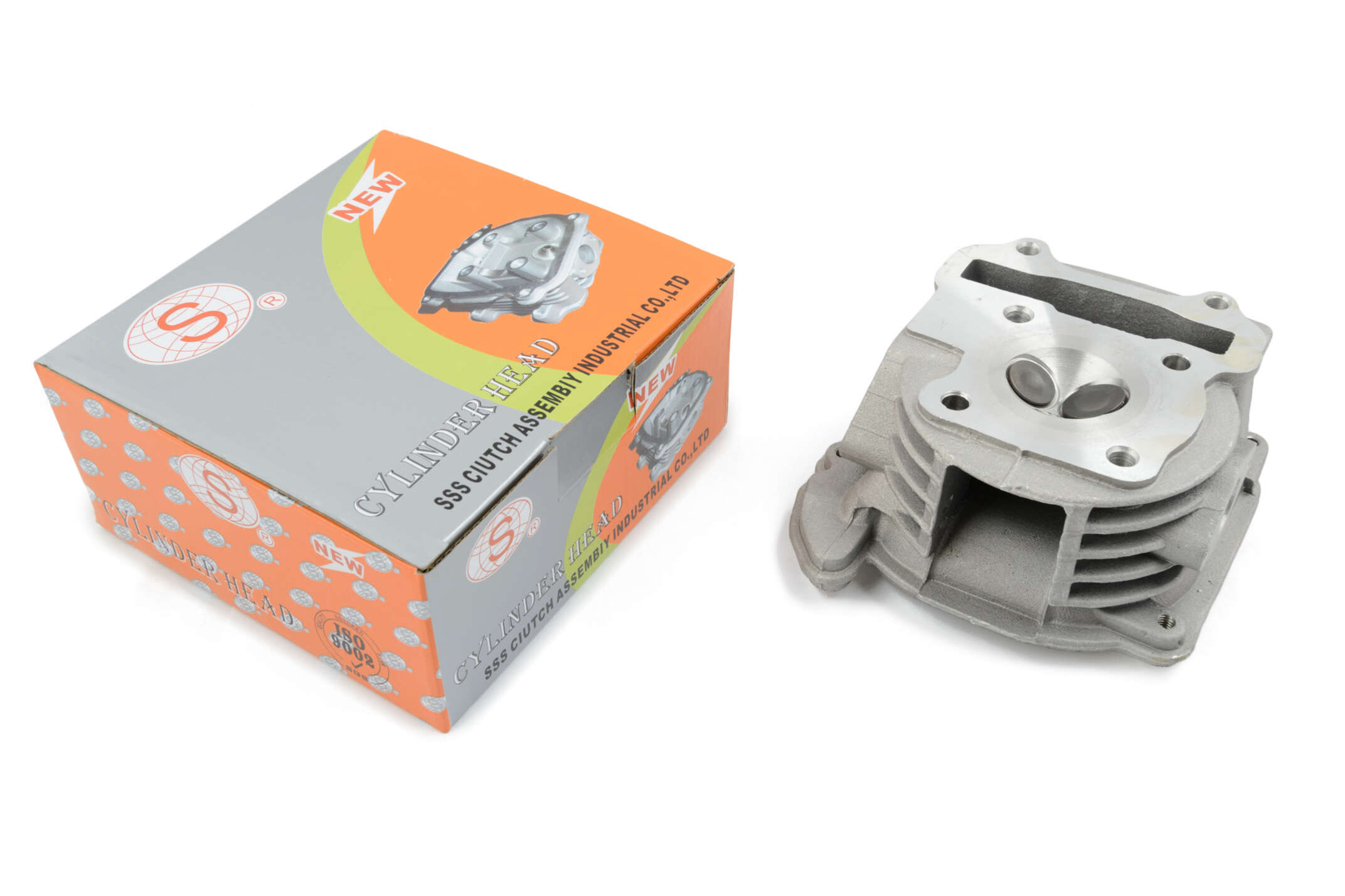 Головка цилиндра 4T GY6 80 (Ø47) (голая, +клапаны) SEE (#SL)