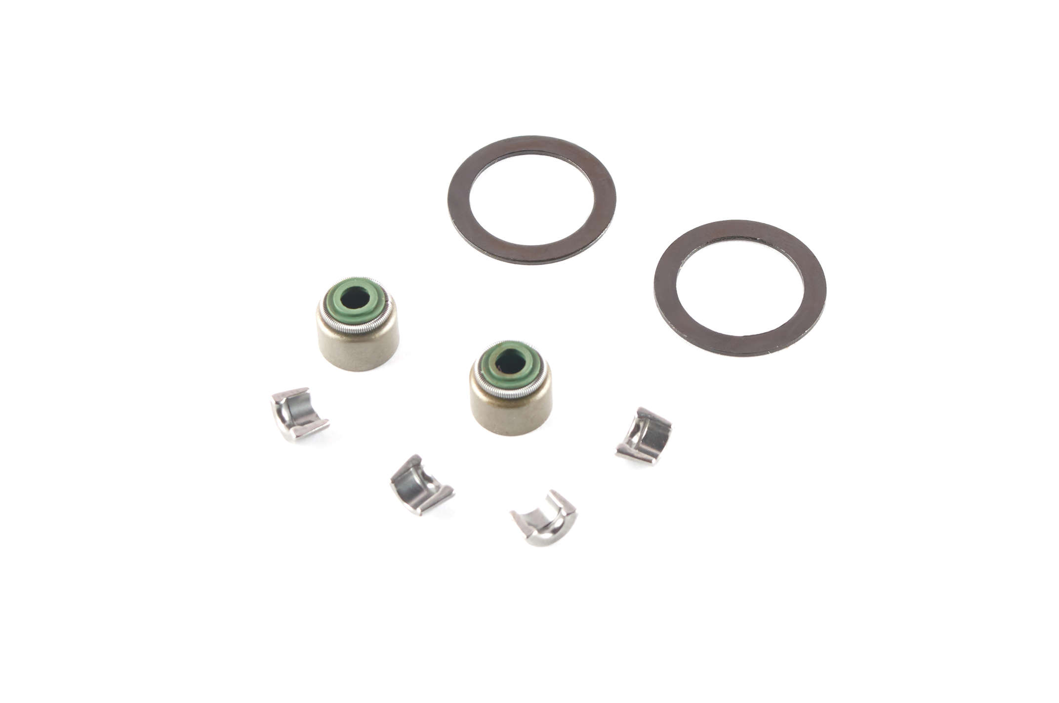 Сальники клапанов (пара) 4T CG125/150 (+ сухари, шайбы) KTO