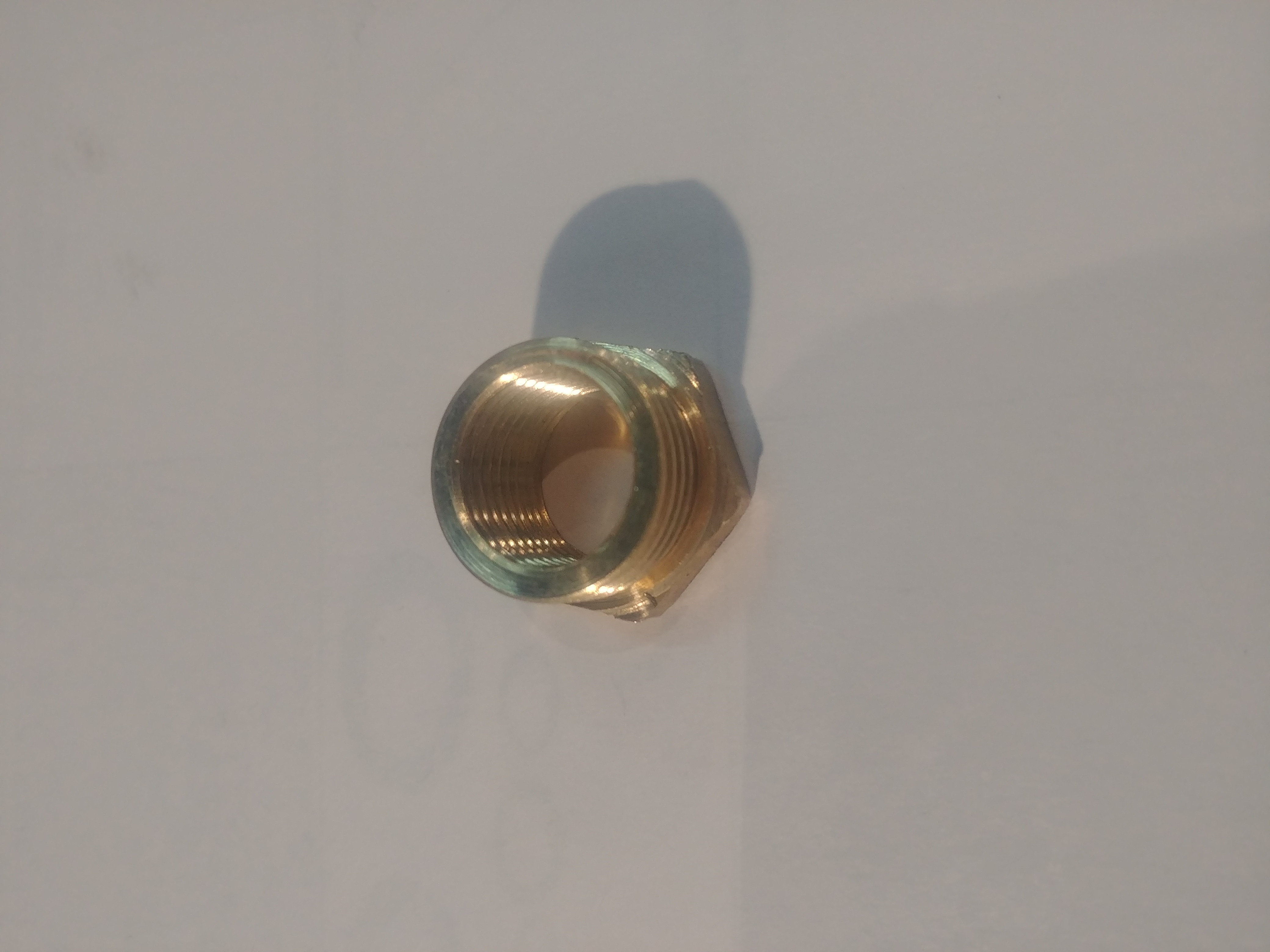 Гужон головки (футорка) для 2T свечи (Ø14mm/18mm L-15mm, латунь) VDK
