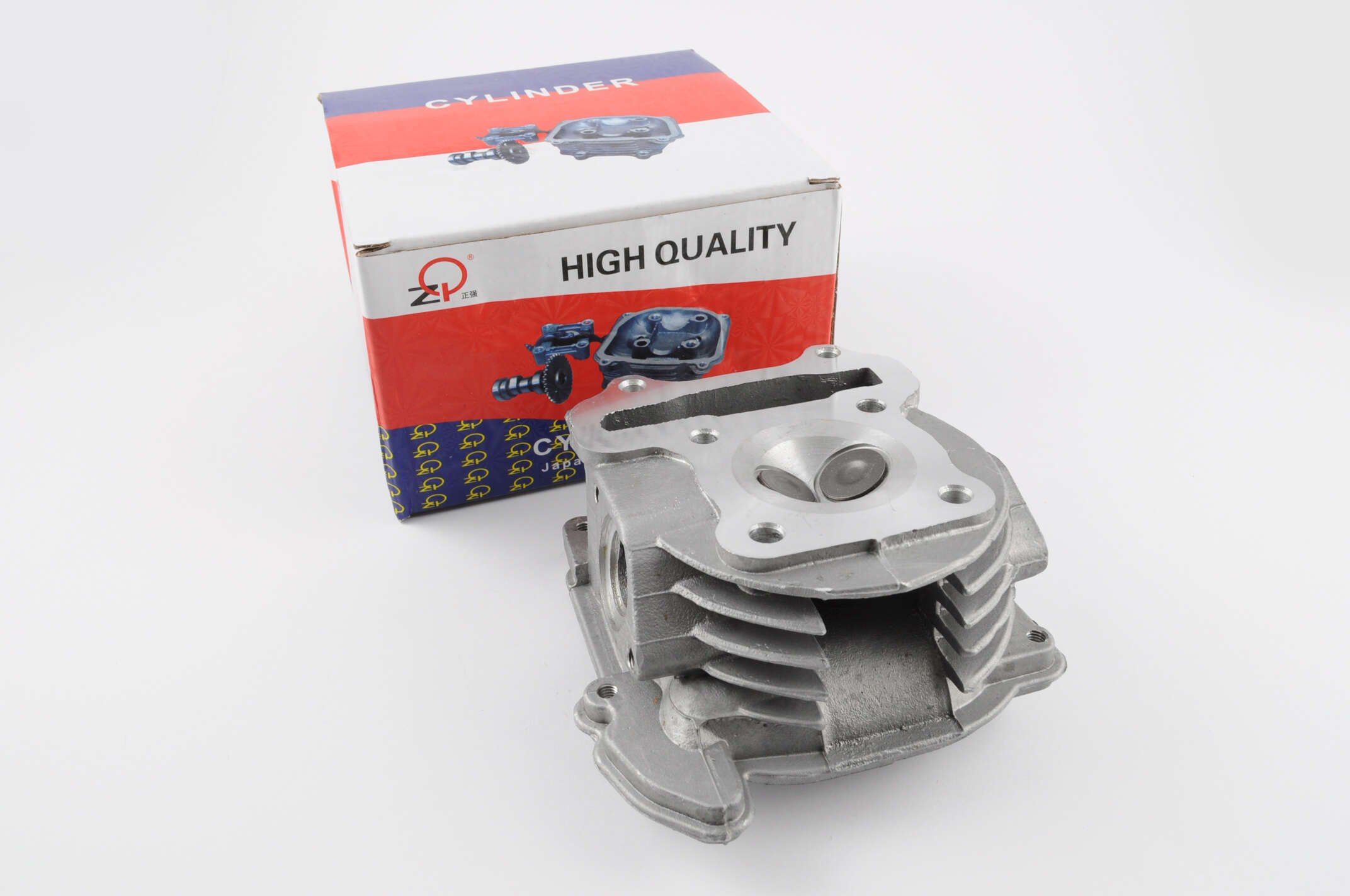 Головка цилиндра 4T GY6 80 (Ø47) (голая, +клапаны) ZQ