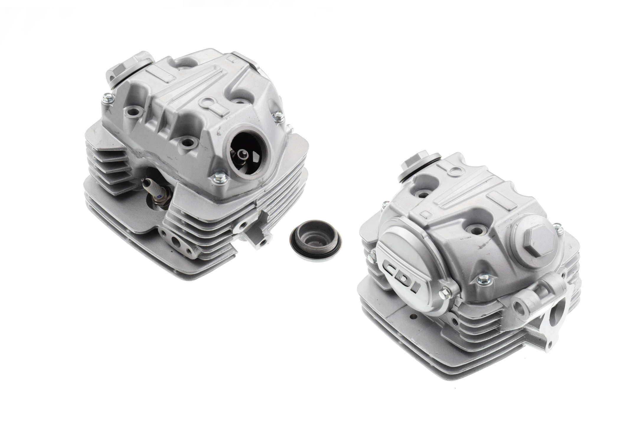 Головка цилиндра 4T CB125 (в сборе, + клапаны, крышка) KOMATCU (mod.A)