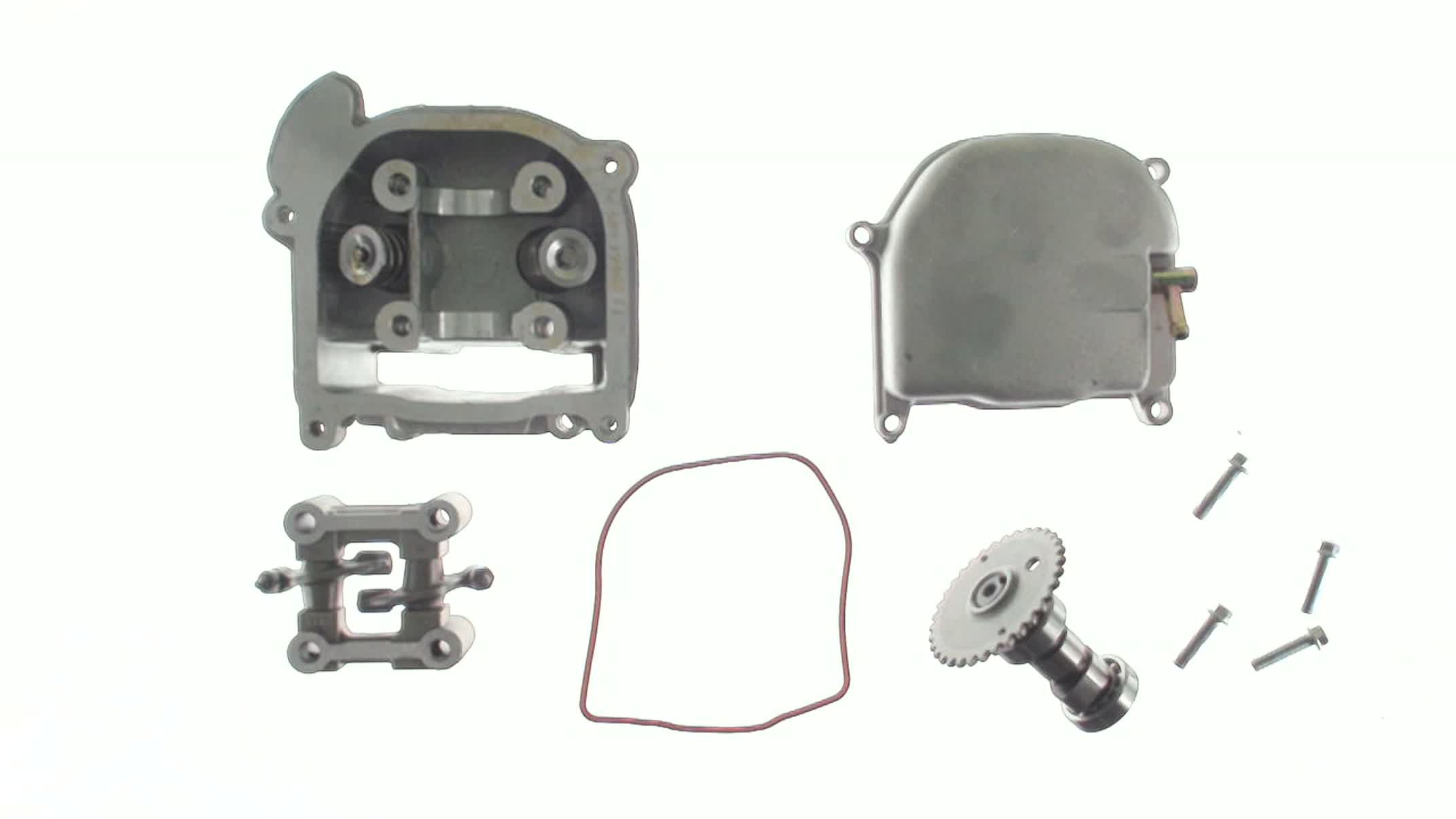 Головка цилиндра 4T GY6 100 (Ø50) (в сборе, +крышка) KOMATCU (mod.A)
