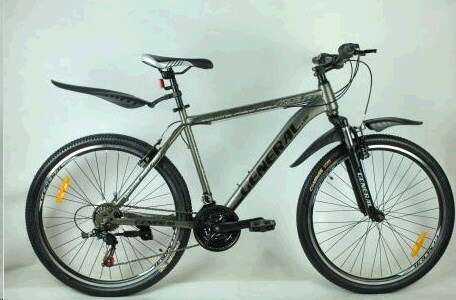 Велосипед (в сборе) GENERAL 26 5,0 STEEL (21 sp) рама 19 черно-серый FM